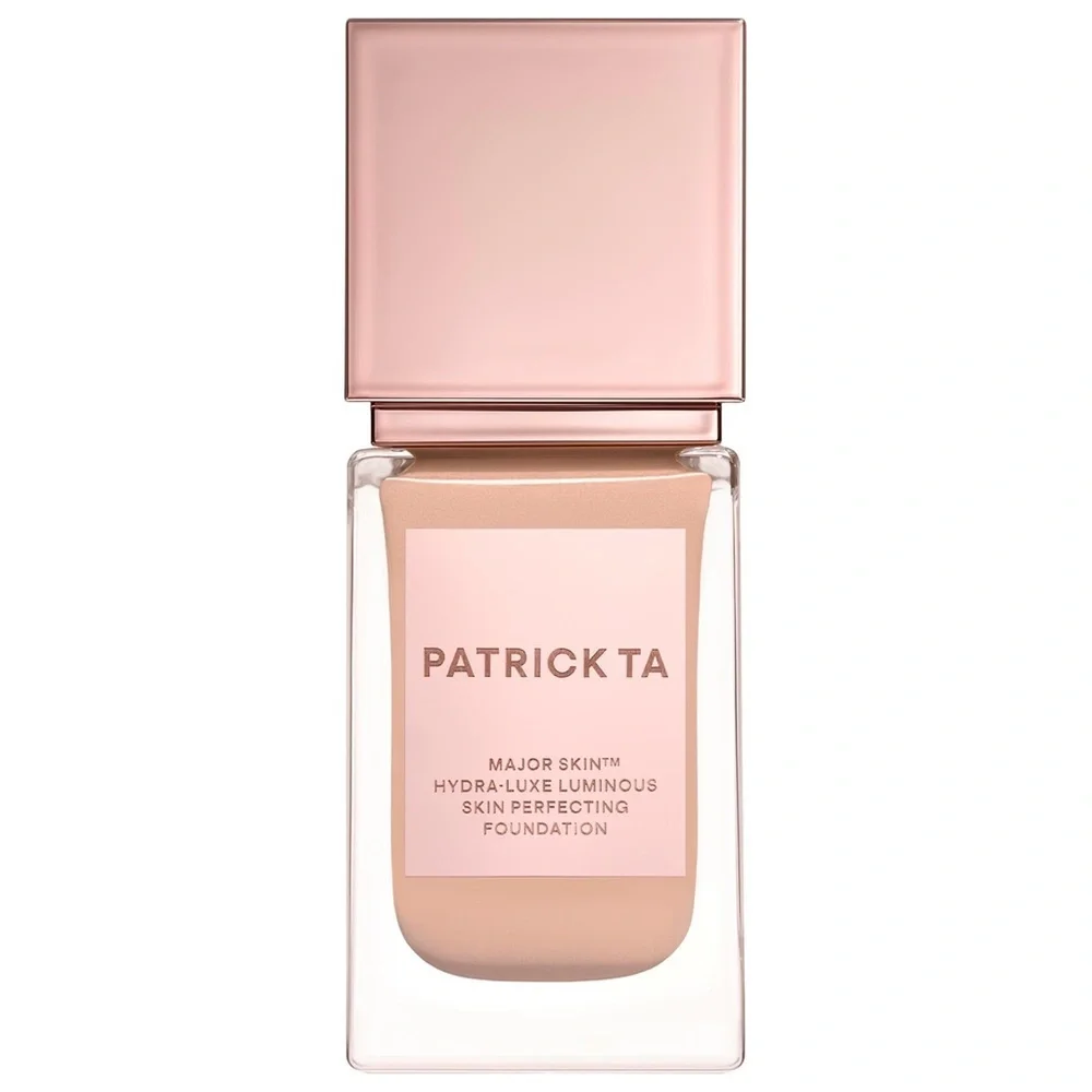 Patrick Ta Hydra Luxe Luminous Skin Perfecting Foundation in Golden Neutral.